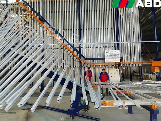 Gas Heating Powder Coating Production Line For Aluminium Profiles