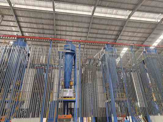 Online Pre-treatment  Flexible Control System Full-Automatic Vertical Powder Coating Line for Aluminum Profiles