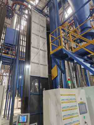 High-efficiency Spraying Rinsing Flexible Control System Full-Automatic Vertical Powder Coating Line for Aluminum Profiles