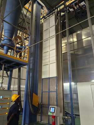 Vapour System Vertical Powder Coating Line High-performance for Aluminum Profiles