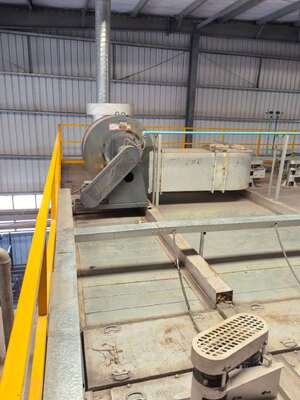Gema  Spraying Gun Powder Coating Aluminum Profiles Vertical Powder Coating Line