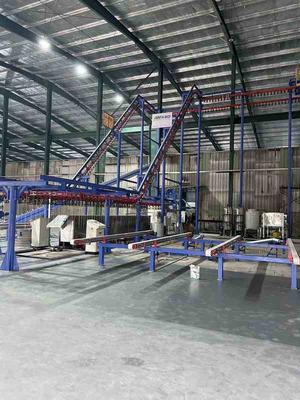 Burning System Pre-treatment Full-Automatic Vertical Powder Coating Line for Aluminum Profiles