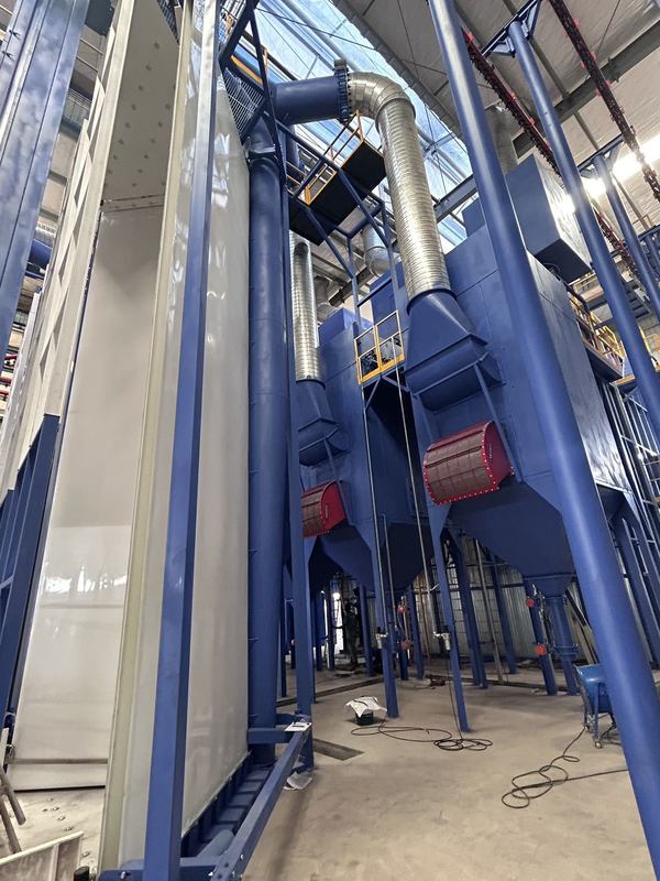 Full-automatic  Flexible Vertical Powder Coating Lines with Powder Coating System and Surface Treatment