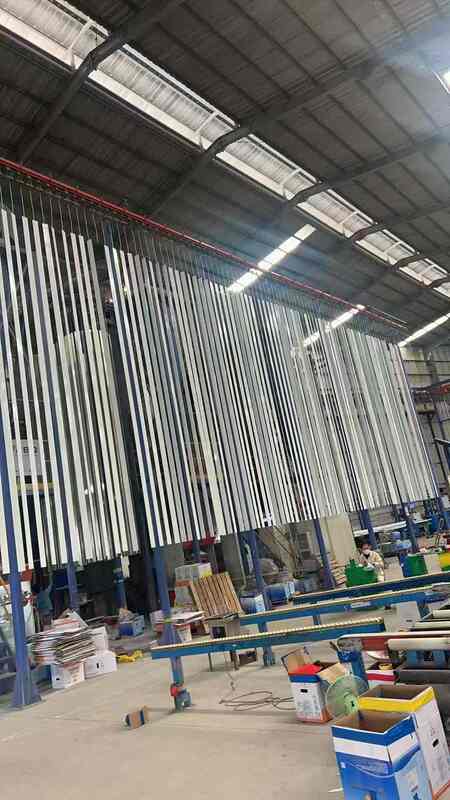 Intelligent System Speed Adjusttable Customized Capacity for Customers  Vertical Powder Coating Line for Aluminum Profiles