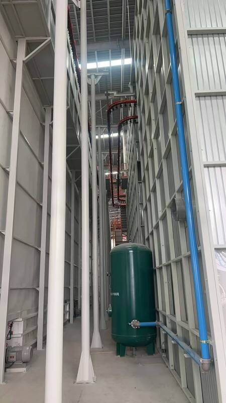 High-performance Heating Recycle Fan Big Machine  Vertical Powder Coating Line for Aluminum Profiles