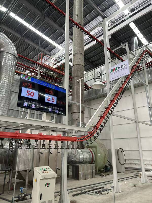 Unloading System  Vertical Powder Coating Line for Aluminum Profiles