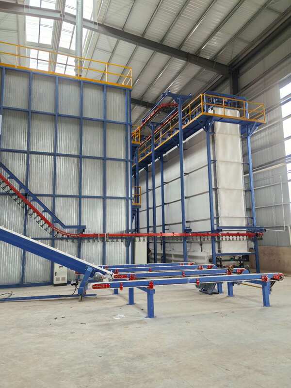 Loading System Customized Project Vertical Powder Coating Line for Aluminium Profiles